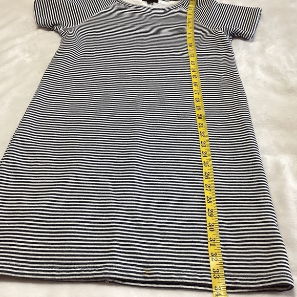 J. Crew Cozy Beach Dress S Blue White Striped Coastal Preppy - Picture 9 of 10
